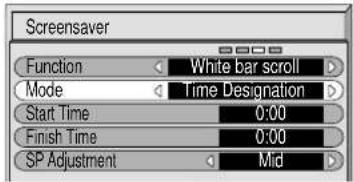 PANASONIC TH-42PWD5BX - Setup of Screensaver Time - 2