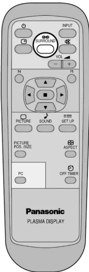 PANASONIC TH-42PWD5BX - Surround Controls - 1