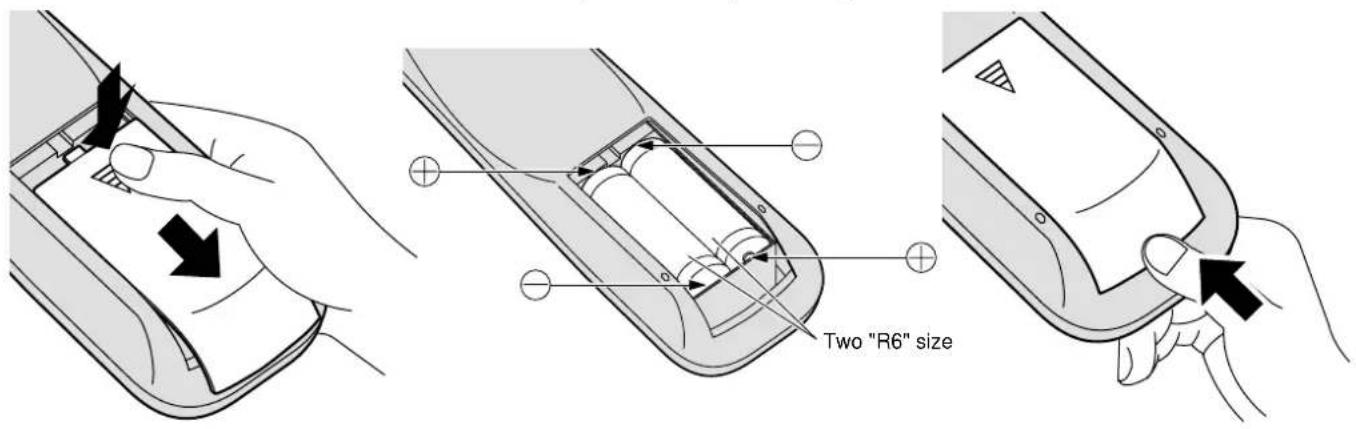 PANASONIC TH-42PWD5BX - Requires two R6 batteries. - 1