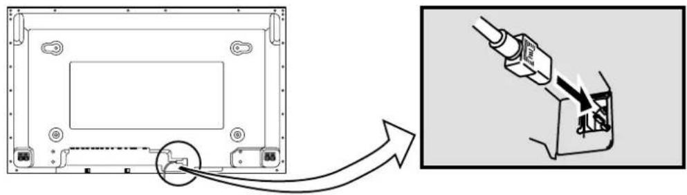 PANASONIC TH-42PWD5BX - AC cord connection - 1