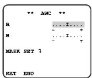 PANASONIC WV-CW474 - 7-3. Automatischer Weißabgleich (AWC) - 2