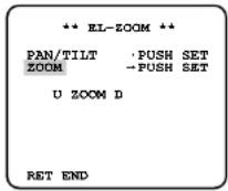PANASONIC WV-CW474 - bewegen und ☐(S) drücken. Das PAN/TILT-Einstellmenü erscheint. - 1