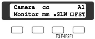 PANASONIC WV-CU550 - - Wahl der Schwenk/Neigungsgeschwindigkeit - 1