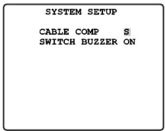 PANASONIC WV-CU161 - ■ Setup-Menüs (SYSTEM SETUP) - 1