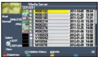 PANASONIC Viera TX-L50BL6B - ■ Playback of sharing contents stored in the media server - 1