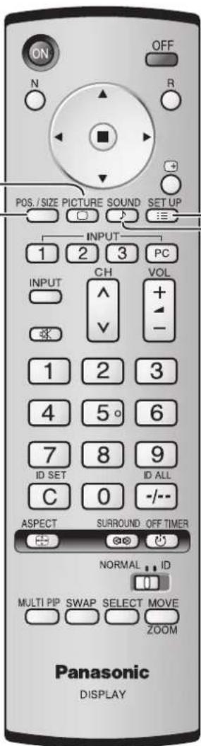 PANASONIC TH-103PF10EK - Menü-Anzeige auf dem Bildschirm - 8