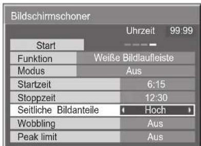 PANASONIC TH-103PF10EK - Einstellung der seitlichen Bildanteile - 4