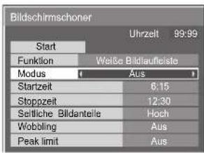 PANASONIC TH-103PF10EK - Einstellung der Zeit für den Bildschirmschoner - 3