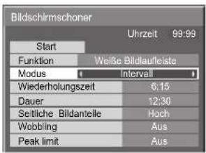 PANASONIC TH-103PF10EK - Einstellung der Zeit für den Bildschirmschoner - 2