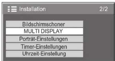 PANASONIC TH-103PF10EK - Vorgehen zur Einstellung für MULTIDISPLAY - 4