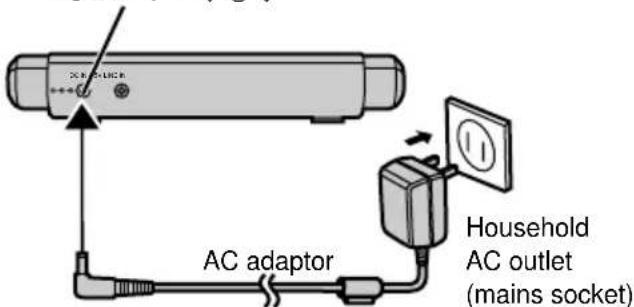 PANASONIC SV-SR100 - Using the AC adaptor - 1