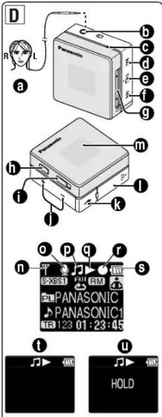 D R L a b c d e f g h i j k l m Panasonic Panasonic S-XBS1 RM PANASONIC PANASONIC1 TR 123 01:23:45 o p q r n S S t u HOLD