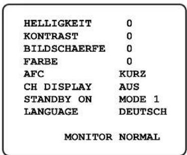 PANASONIC WV-CM1420 - ■ Bildschirmeinstellung - 1