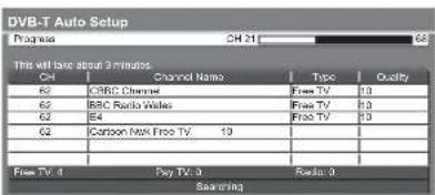 PANASONIC Viera TX-L42U2L - Start Auto Setup DVB-T: DVB-T Auto Setup - 3