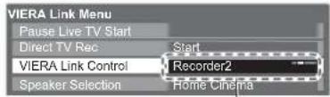 PANASONIC Viera TX-L42U2L - If multiple recorders or players are connected - 1