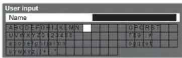 PANASONIC Viera TX-L42U2L - Characters table for numeric buttons - 1