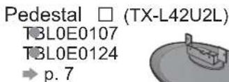 PANASONIC Viera TX-L42U2L - Standard accessories - 6