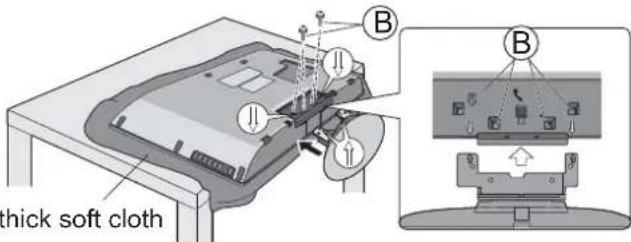 PANASONIC Viera TX-L42U2L - ■ Securing the TV - 1