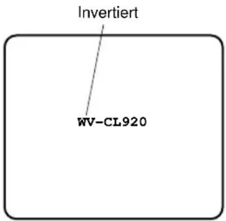 PANASONIC WV-CL920 - Festlegen der ID-Anzeigeposition - 1