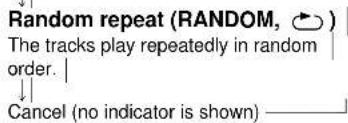 PANASONIC SL-SX280 - Repeat play/ Random play - 4