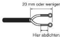 PANASONIC WV-CF212 - Vorbereitung des Kabels - 1