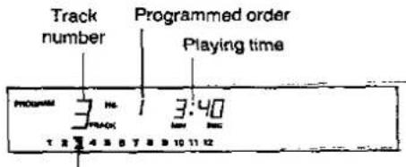 PANASONIC SL-PS700 - Enter the desired tracks using the numeric buttons. - 1