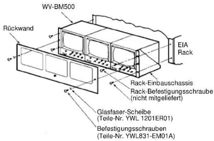 PANASONIC WV-BM500 - Einbau in ein 19-Zoll EIA-Standard-Rack - 1