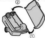 PANASONIC SL-CT580 - If the cover of the external battery case comes loose: ② - 1