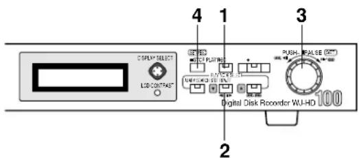 PANASONIC WJ-HD100 - • Schrittweise Wiedergabe - 1