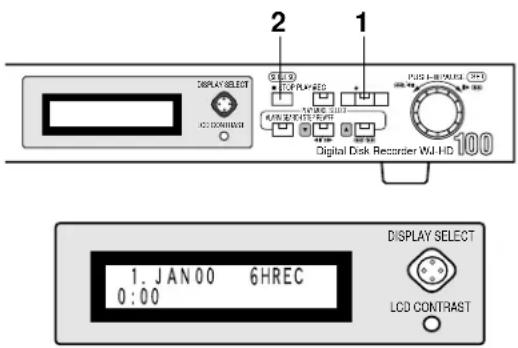 PANASONIC WJ-HD100 - • Manuelle Aufnahme - 1