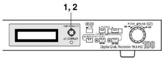PANASONIC WJ-HD100 - - Aktivieren der Tastenverriegelung - 1