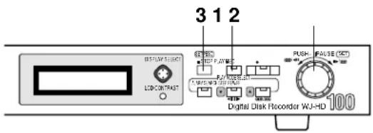PANASONIC WJ-HD100 - • Normale Wiedergabe - 1