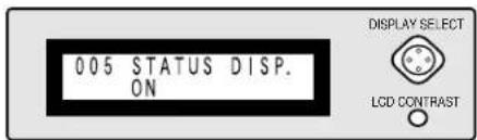 PANASONIC WJ-HD100 - - Statusdisplay 005 STATUS DISP. - 2