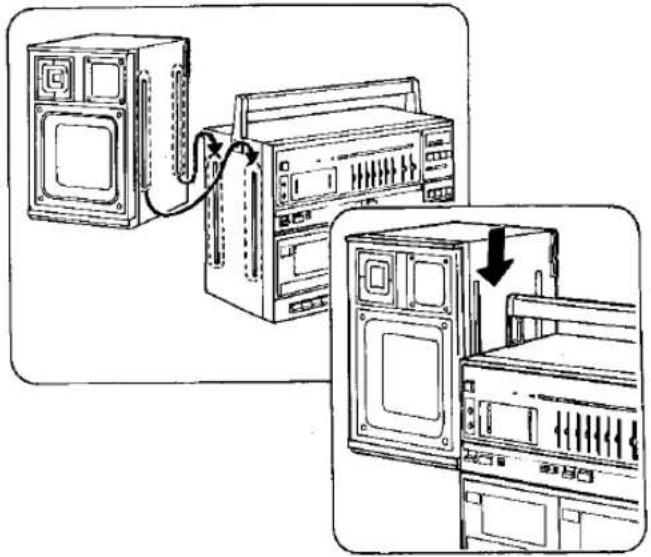 PANASONIC RX-CW200 - ■ Attaching the Speakers - 1