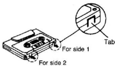 PANASONIC RX-CW200 - RECORD PREVENTION TABS - 1