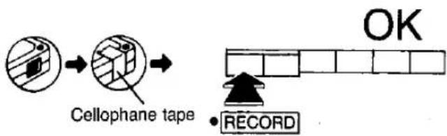 PANASONIC RX-CW200 - RECORD PREVENTION TABS - 3