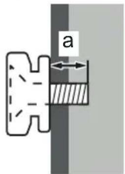 PANASONIC Viera TX-43FS352B - When using the wall-hanging bracket - 2
