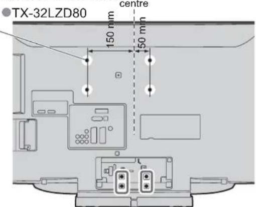 PANASONIC Viera TX-32LZD80 - ■How to remove the Pedestal - 1