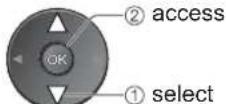 PANASONIC Viera TX-32LZD80 - ■ Slide show settings (operate in step ③ or ④) - 4