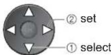 PANASONIC Viera TX-32LZD80 - ■ Slide show settings (operate in step ③ or ④) - 7