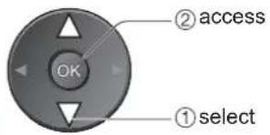 PANASONIC Viera TX-32LZD80 - Select "DVB Profile Edit", "DVB Service List", "Analogue Service List" or "Child Lock" and set - 2