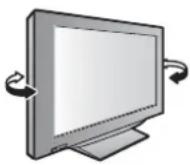 PANASONIC Viera TX-32LZD80 - ■Adjust the LCD panel to your desired angle - 1