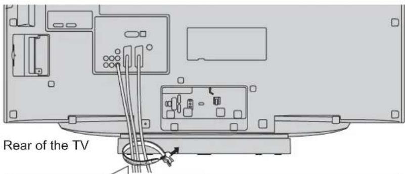 PANASONIC Viera TX-32LZD80 - Using the clamper - 1