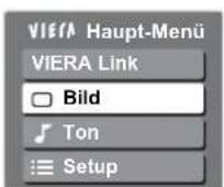 PANASONIC Viera TX-32LXD75F - Wählen Sie das gewünschte Menü aus. - 1