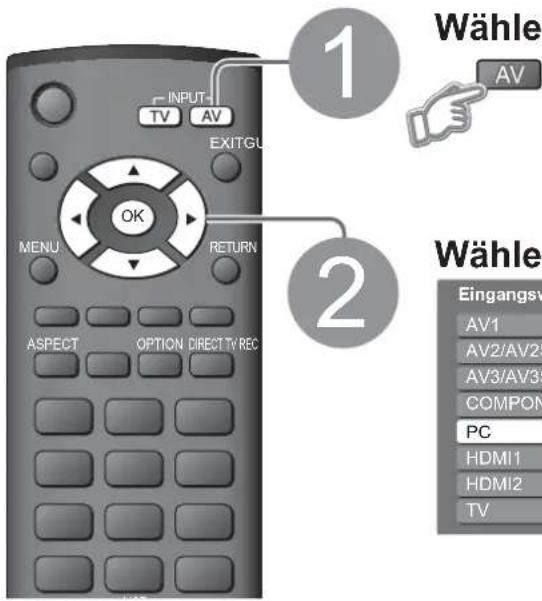 PANASONIC Viera TX-32LXD75F - Anzeigen von PC-Bildern auf dem Fernsehschirm - 1