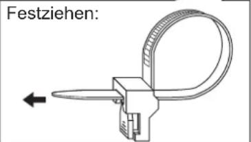 PANASONIC Viera TX-32LXD75F - Gebrauch der Kabelklemmen - 2