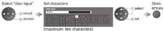PANASONIC Viera TX-32LXD700 - Input Labels - 2