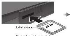 PANASONIC Viera TX-32LXD700 - Cautions in handling SD Card - 1