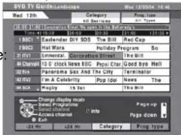 PANASONIC Viera TX-32LXD60EB - Information andTimerProgramming(ex.Landscape) - 1