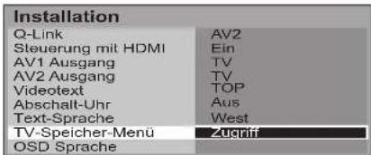 PANASONIC Viera TX-32LX64F - TV-Speicher-Menü – Übersicht - 19
